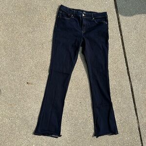 Express 14L Mid Rise Skyscraper Dark Wash Jean